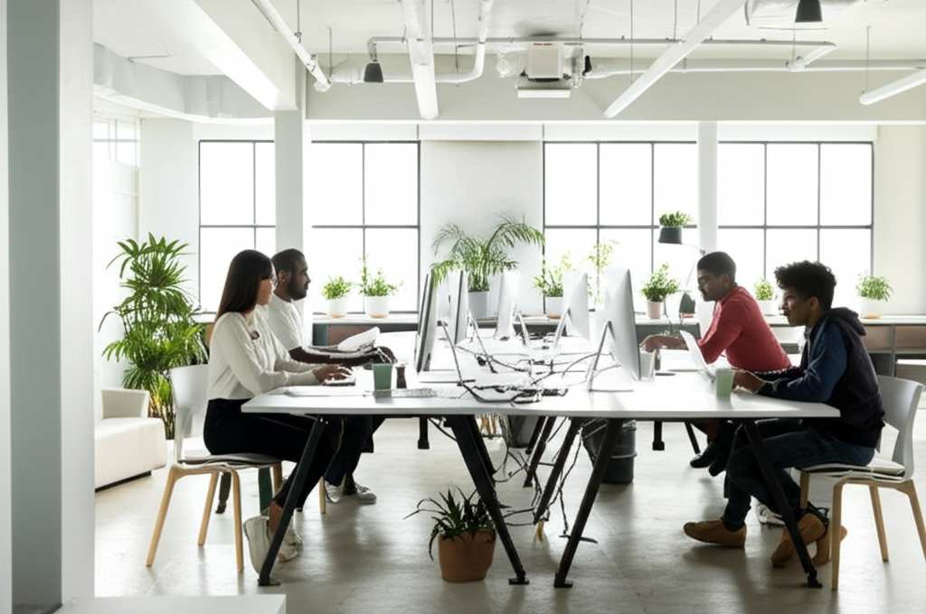 Our team at work